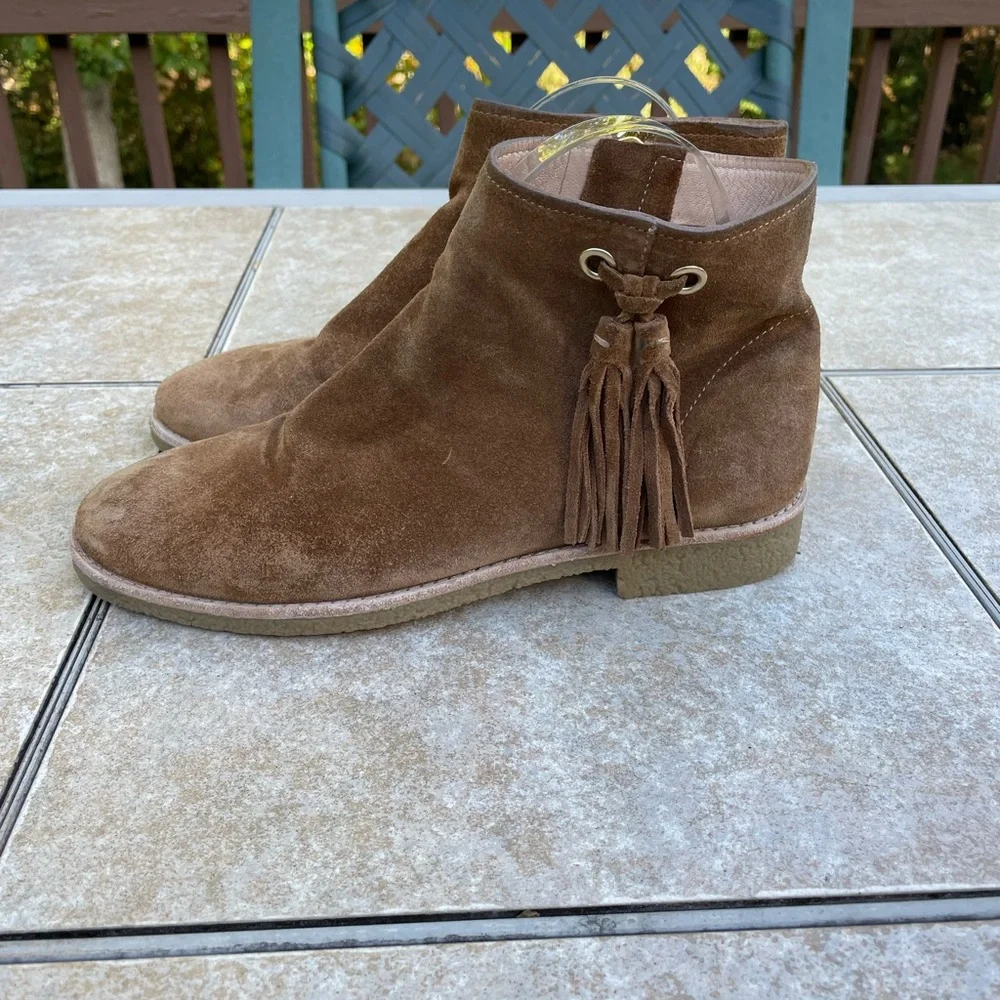 Kate Spade Women's Bellamy US 8 Tobacco Sport Suede Ankle Boot